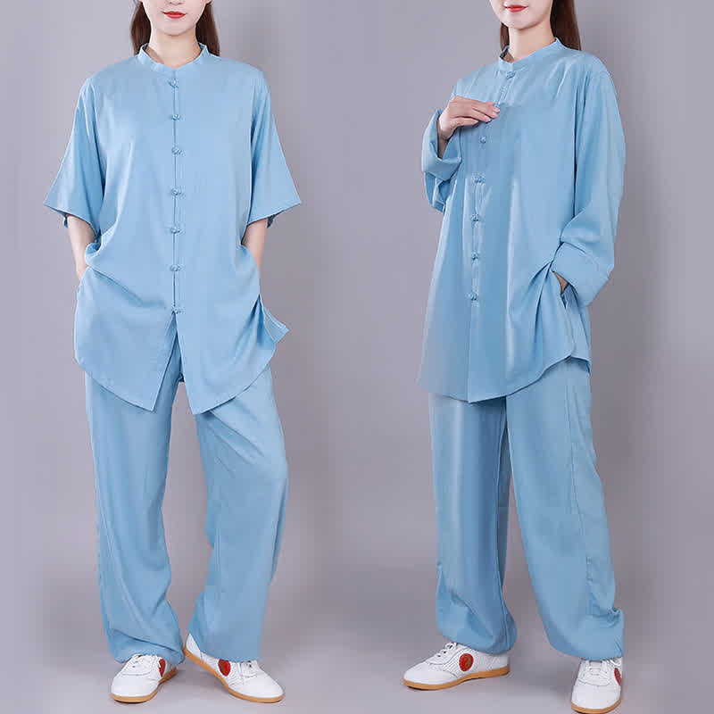 Buddha Stones Tai Chi Qigong Meditation Prayer Spiritual Zen Practice Unisex Cotton Linen Clothing Set - image 16