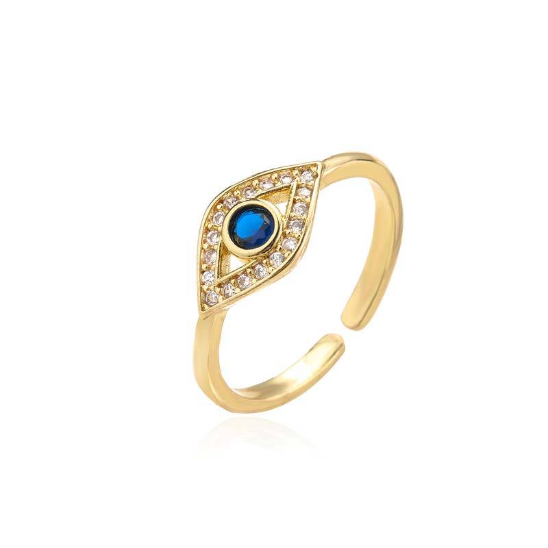 Buddha Stones Evil Eye Protection Blessing Copper Ring - image 3