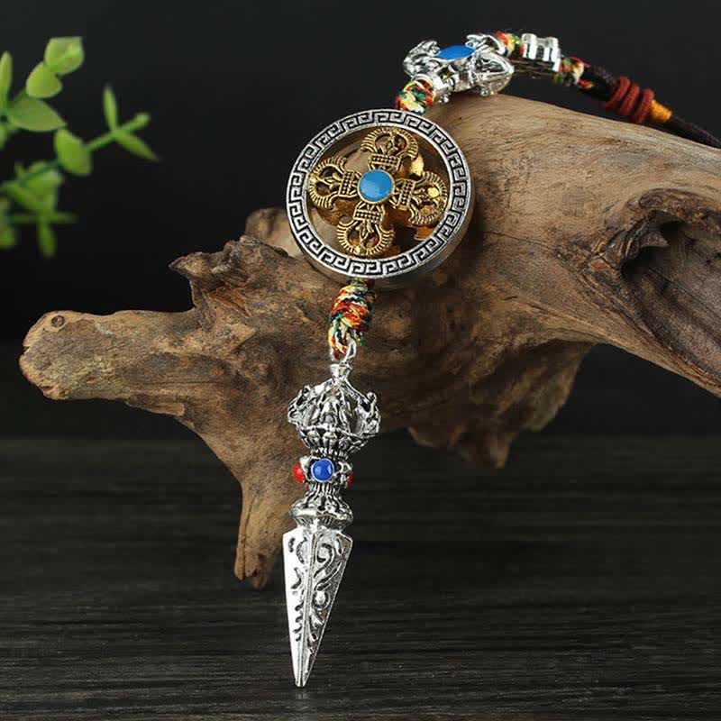 Tibet Om Mani Padme Hum Vajra Dorje Spiritual Car Hanging Decoration - image 3