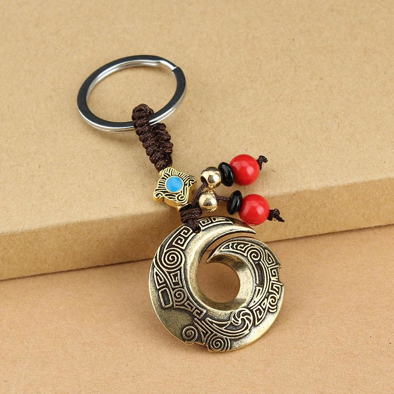 Good Luck Fortune Copper Wealth Key Chain - image 1