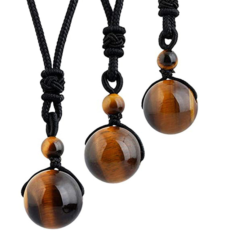 Buddha Stones Tibetan Tiger's Eye Bracelet Necklace Set - image 1