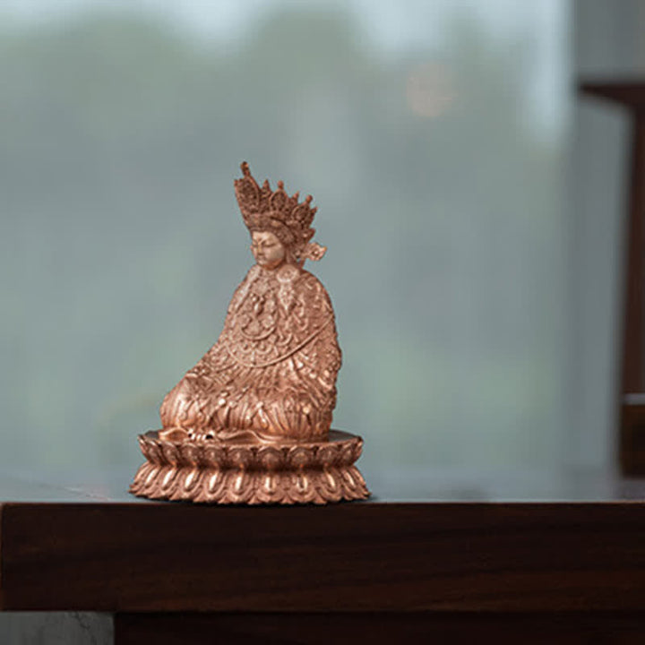 Buddha Shakyamuni Figurine Compassion Handmade Copper Statue Decoration - image 5