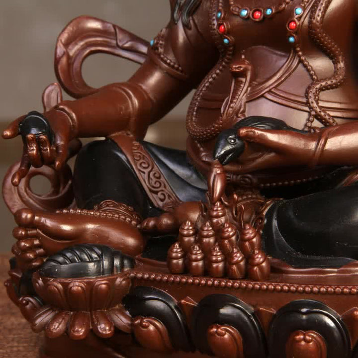 Yellow Jambhala Bodhisattva Figurine Compassion Copper Statue Home Office Decoration - image 15