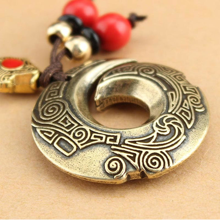 Good Luck Fortune Copper Wealth Key Chain - image 5