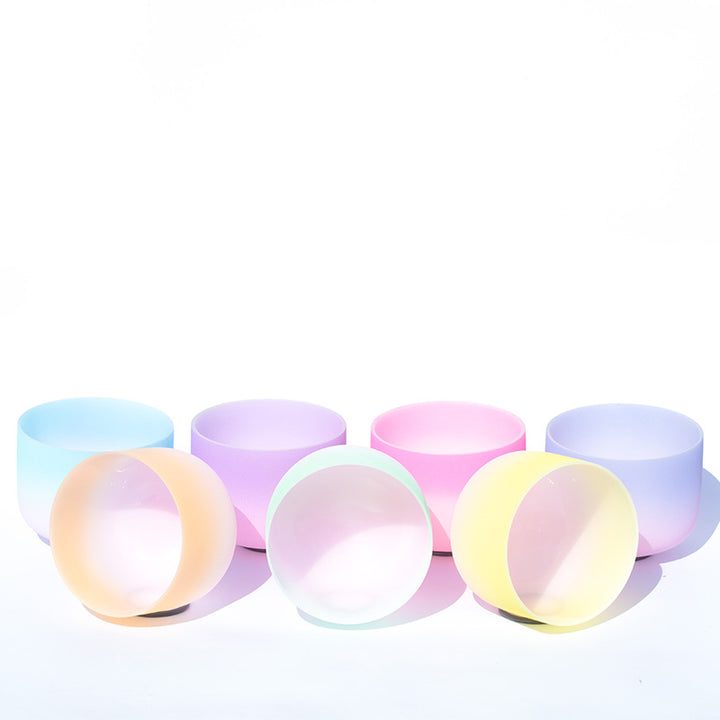 Tibetan Crystal Sound Bowl Candy Color Handcrafted for Yoga and Mindfulness Meditation Singing Bowl - image 2
