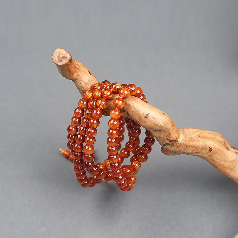 Buddha Stones Golden Sea Willow Success Positive Bracelet Mala - image 14