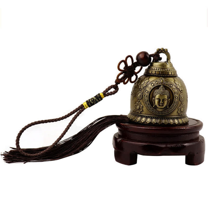 Buddha Stones Feng Shui Buddha Koi Fish Phoenix Wind Chime Bell Luck Wall Hanging Decoration - image 2