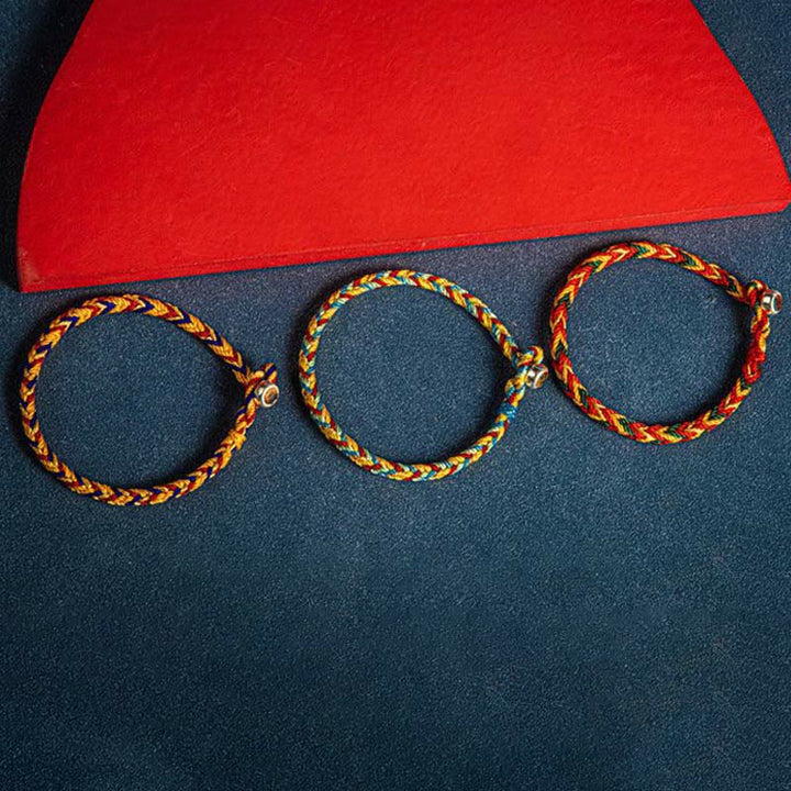 Buddha Stones "May you be safe and sound all year round" Lucky Multicolored Bracelet - image 2