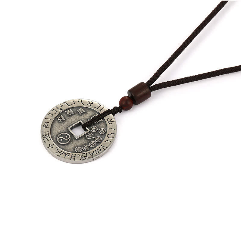 Buddha Stones Bagua Yin Yang Copper Coin Star Balance Energy Necklace Pendant - image 10