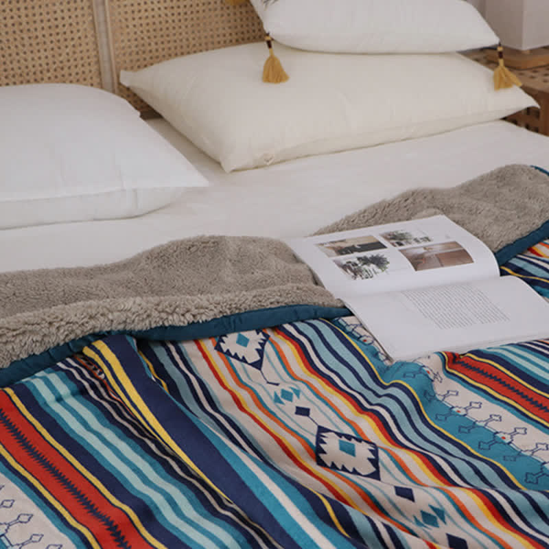 Buddha Stones Geometric Warm Soft Bed Throw Blanket - image 19