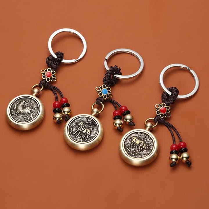 12 Chinese Zodiac Blessing Wealth Fortune Keychain - image 3