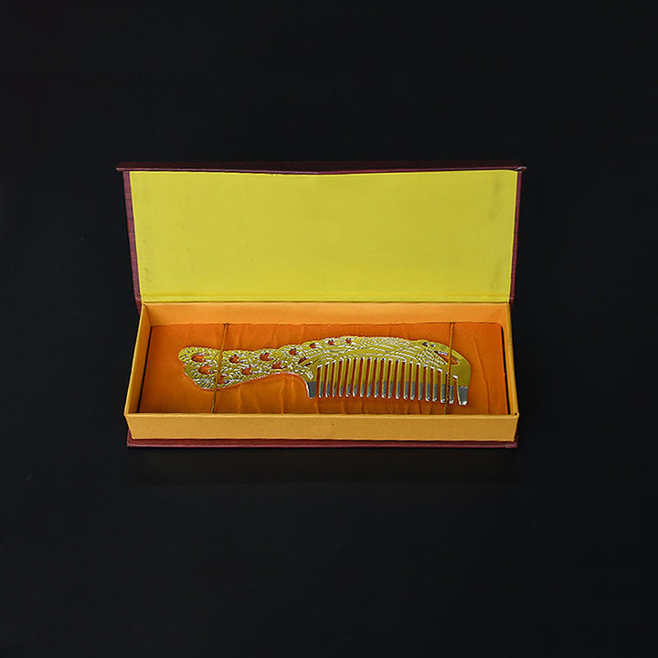 Buddha Stones Lucky Dragon Phoenix Protection Strength Comb - image 9