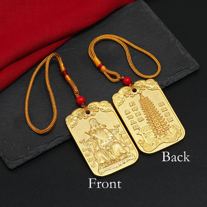 Buddha Stones Feng Shui Auspicious Star Wenchang Pen Pagoda Koi Fish Car Hanging Decoration - image 12