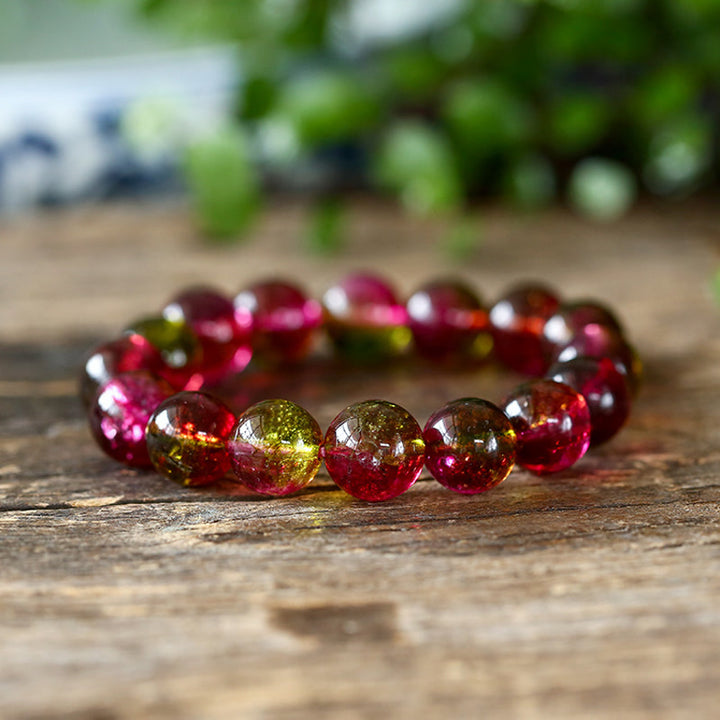 Buddha Stones Natural Tourmaline Love Wisdom Bracelet - image 5