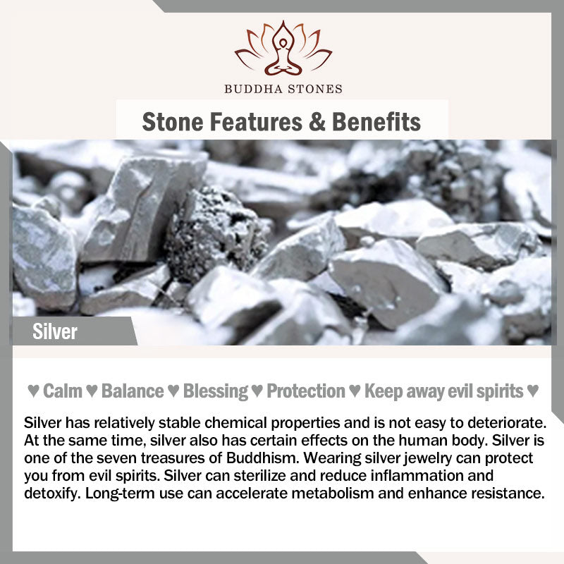 Buddha Stones 999 Sterling Silver Lotus Flower Heart Sutra Protection Ring - image 7