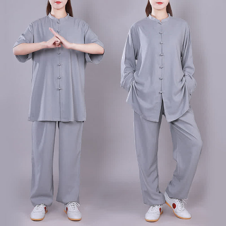 Buddha Stones Tai Chi Qigong Meditation Prayer Spiritual Zen Practice Unisex Cotton Linen Clothing Set - image 24