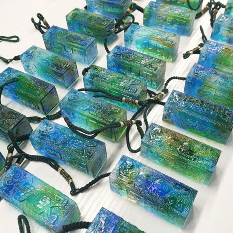 Feng Shui Handmade Liuli Crystal Art Piece Home Office Decoration - image 16