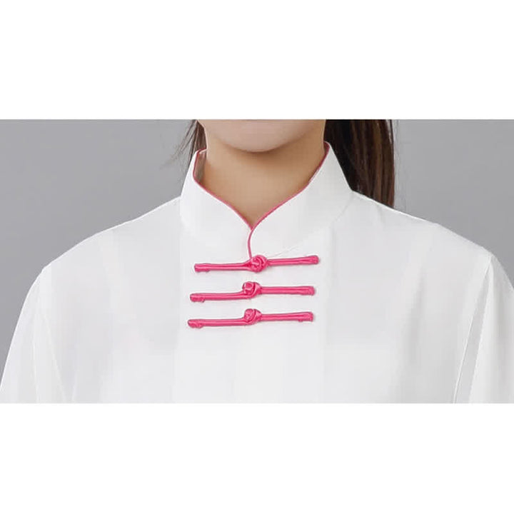 Buddha Stones Lotus Flower Leaf Pattern Tai Chi Meditation Prayer Spiritual Zen Practice Clothing Women's Set - image 17