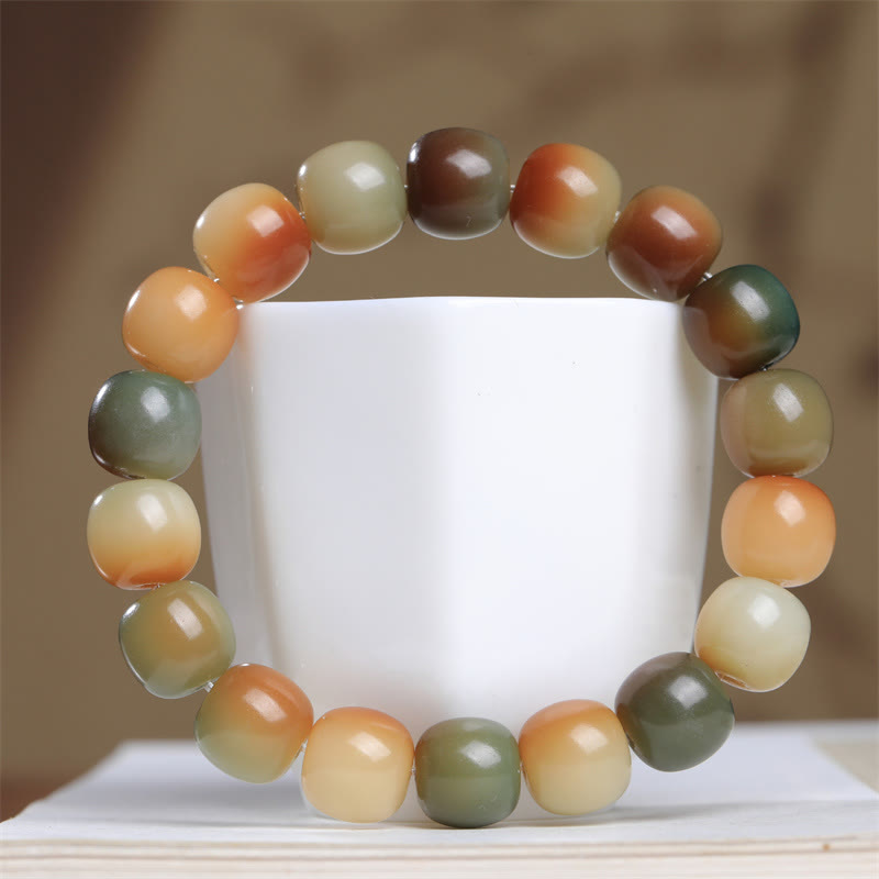 Buddha Stones Colorful Bodhi Seed Peace Wisdom Bracelet - Bodhi Seed(Wisdom♥Wake Up) - image 0