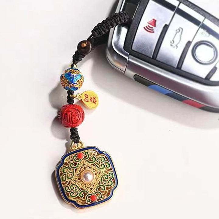 Buddha Stones Fu Character Blessing Ruyi Charm Key Chain - image 9
