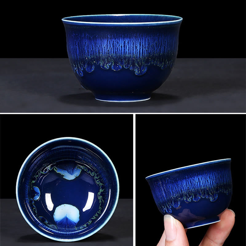 Buddha Stones Chinese Jianzhan Glaze Kiln Change Ceramic Teacup Tenmoku Kung Fu Tea Cup - image 14