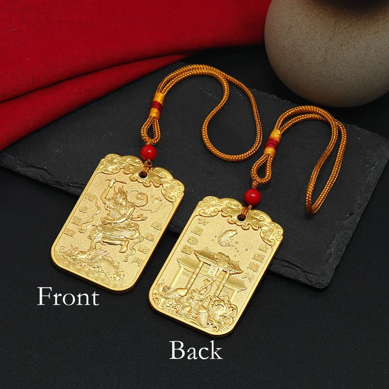 Buddha Stones Feng Shui Auspicious Star Wenchang Pen Pagoda Koi Fish Car Hanging Decoration - image 2