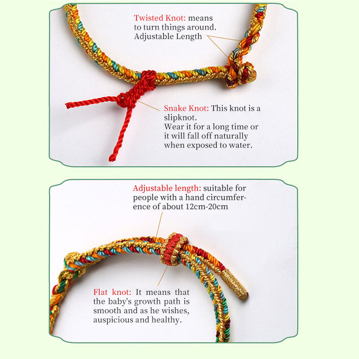 Buddha Stones 925 Sterling Silver Dragon Boat Festival Fu Character Zongzi Pattern Luck Handmade Multicolored Child Adult Bracelet - image 8