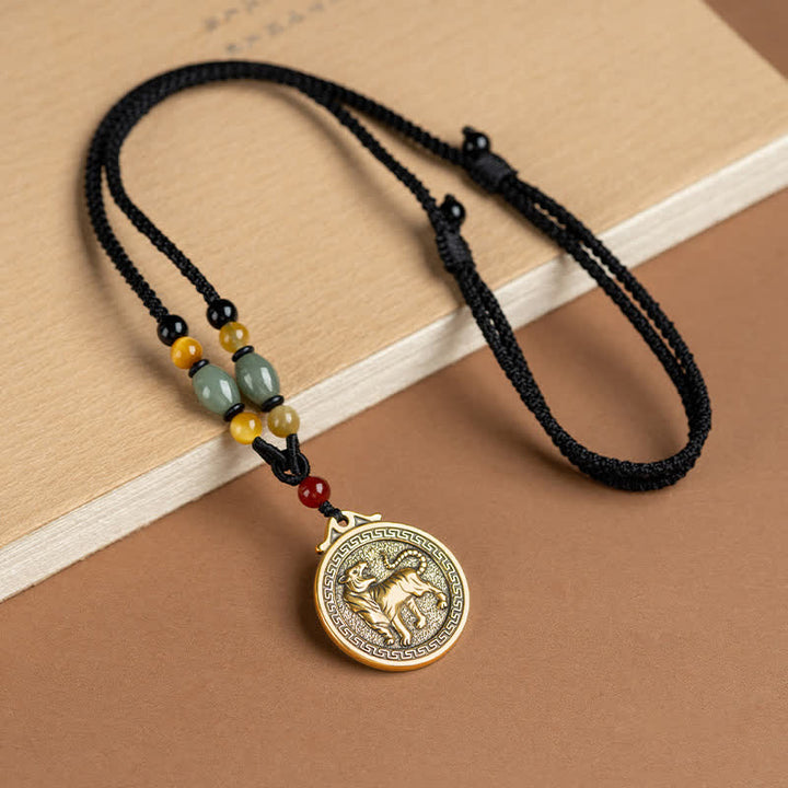 12 Chinese Zodiac Blessing Wealth Fortune Necklace Pendant - Tiger - image 5