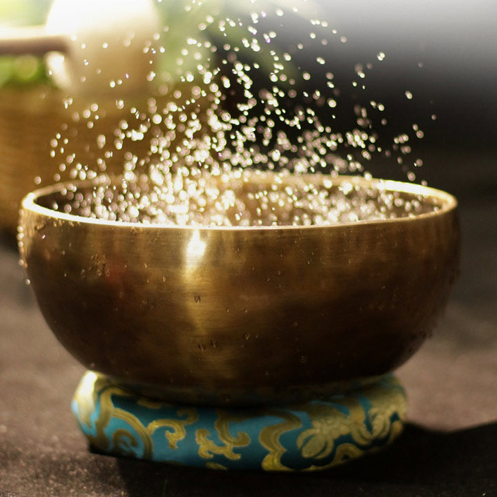 Buddha Stones Tibetan Sound Bowl Handcrafted for Healing and Meditation Positive Energy Singing Bowl Set - image 8