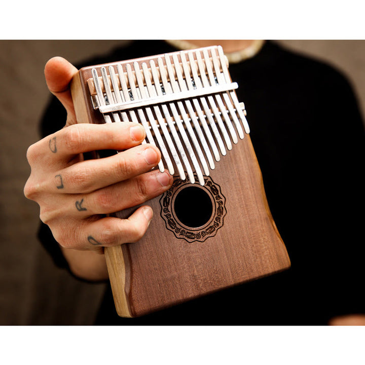 Buddha Stones Kalimba 17 Keys Thumb Piano Mahogany Wood Acacia Walnut Portable Finger Piano - image 21