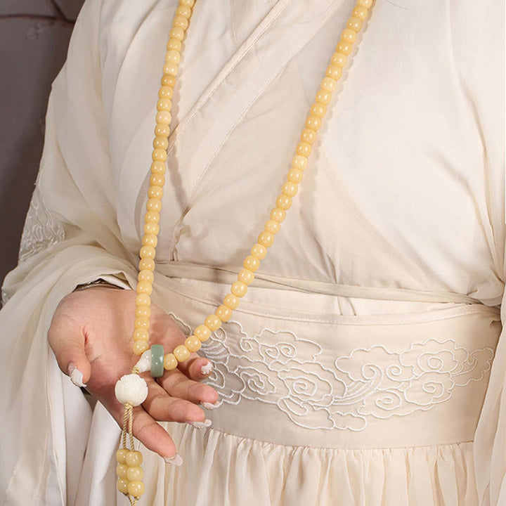 Buddha Stones Natural Bodhi Seed Lotus Dzi Bead Peace Harmony Charm Bracelet - image 9