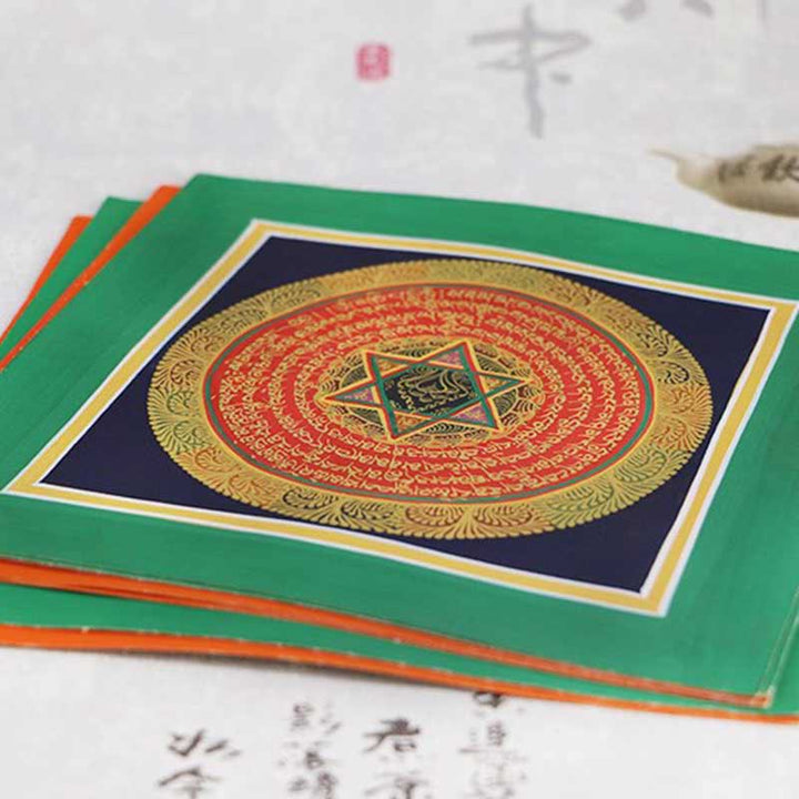 Buddha Stones Tibetan Handmade Thangka Painting Spiritual Blessing Blind Box Random Color Pattern - image 7