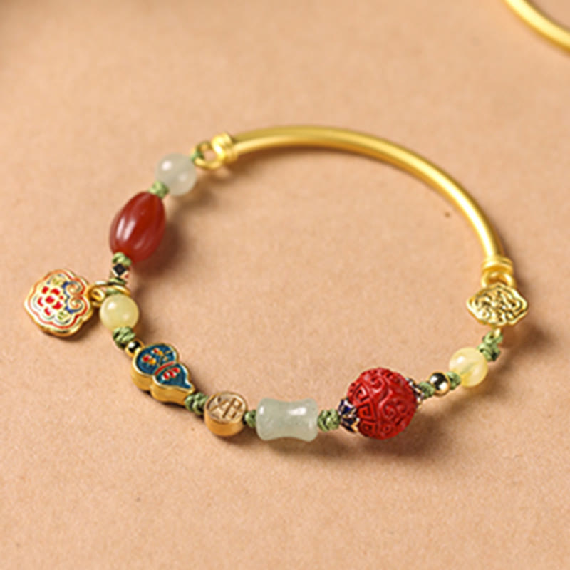 Buddha Stones Tibetan Auspicious Clouds Fortune Happiness Wealth Luck Bracelet - image 5