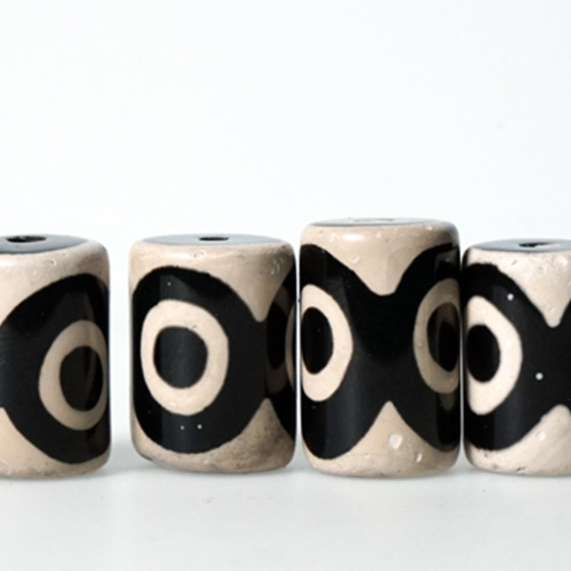 Buddha Stones Ebony Wood Dzi Bead Copper Protection Couple Bracelet - image 7