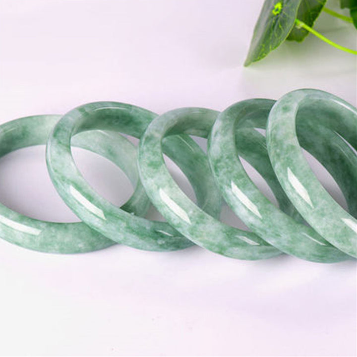 Buddha Stones Natural Jade Prosperity Bangle Bracelet - image 3