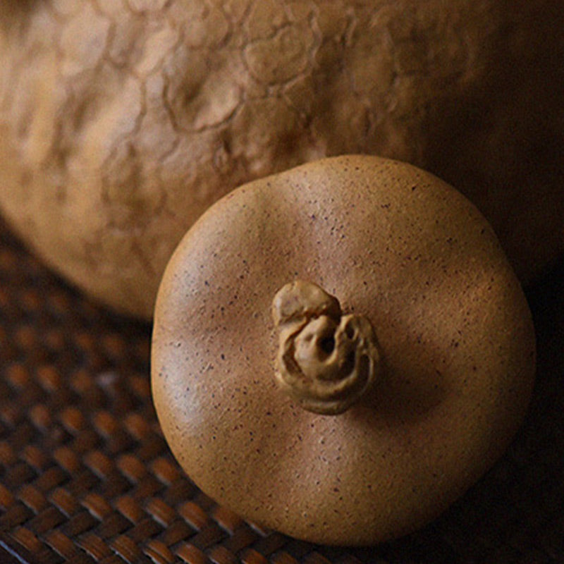 Buddha Stones Handmade Vintage Tree Texture Purple Clay Kung Fu Teapot 220ml - image 10