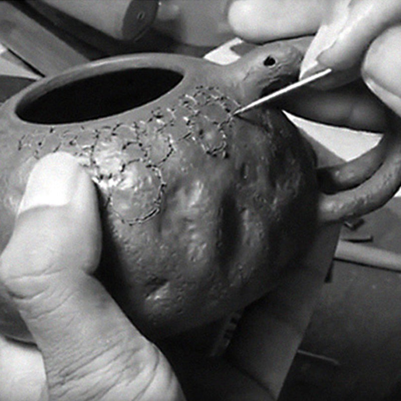 Buddha Stones Handmade Vintage Tree Texture Purple Clay Kung Fu Teapot 220ml - image 18