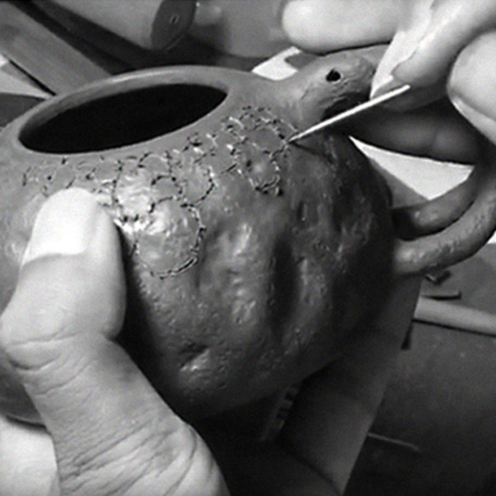 Buddha Stones Handmade Vintage Tree Texture Purple Clay Kung Fu Teapot 220ml - image 18