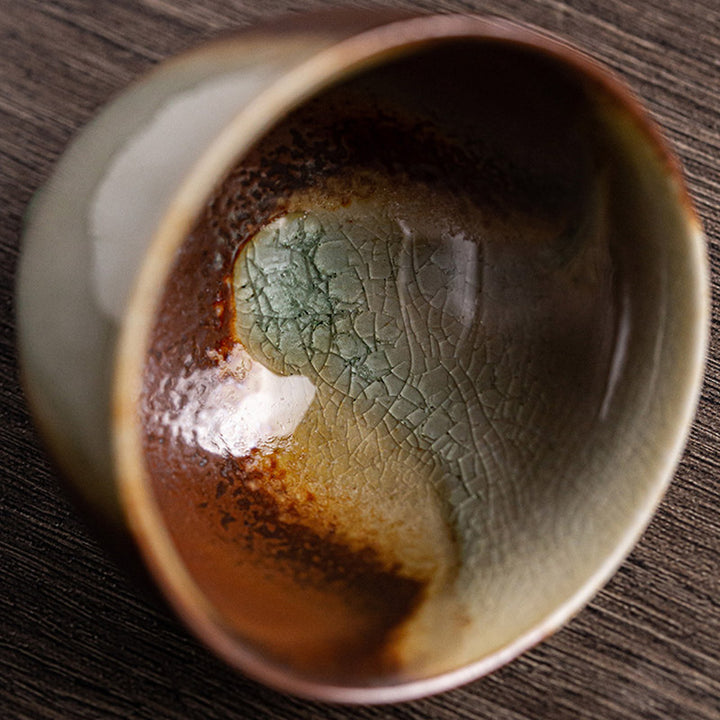 Buddha Stones Retro Brown Kiln Change Ceramic Teacup Kung Fu Tea Cup - image 5