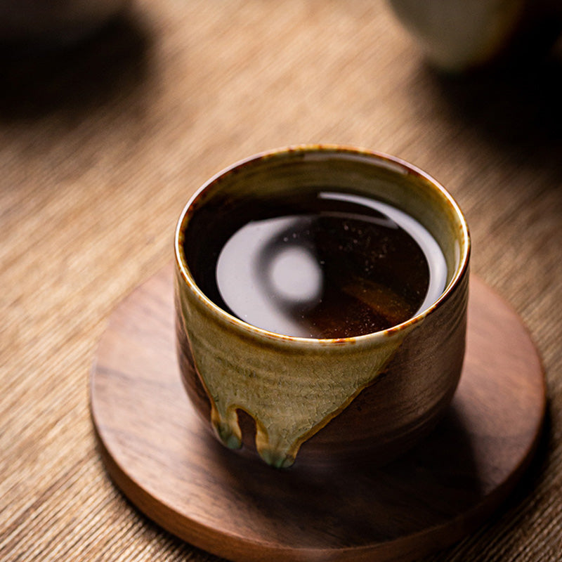 Buddha Stones Retro Brown Kiln Change Ceramic Teacup Kung Fu Tea Cup - image 14