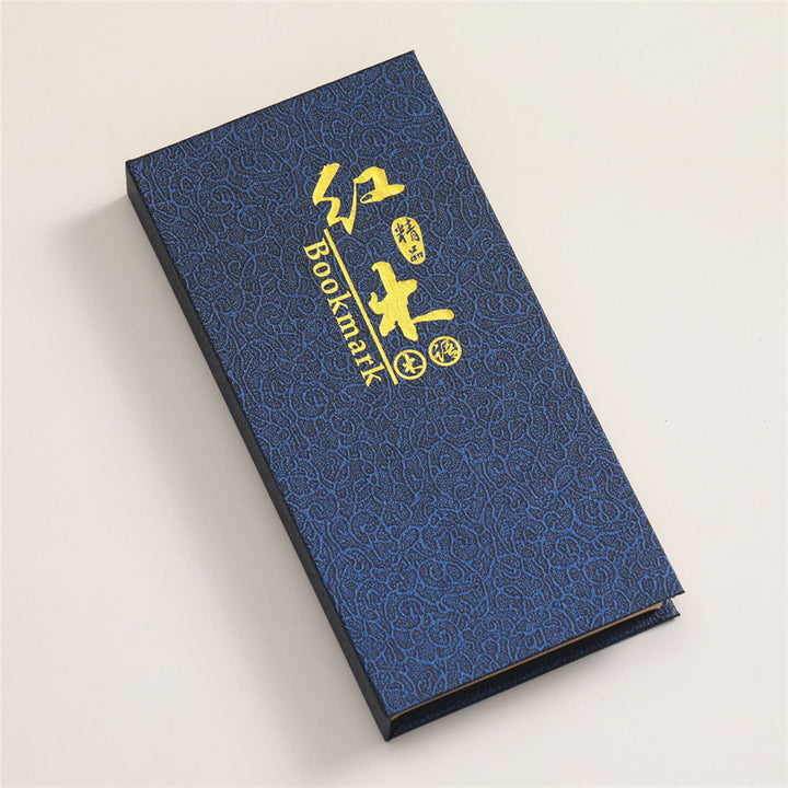 Buddha Stones Plum Orchid Bamboo Chrysanthemum Wood Bookmarks With Gift Box - image 5