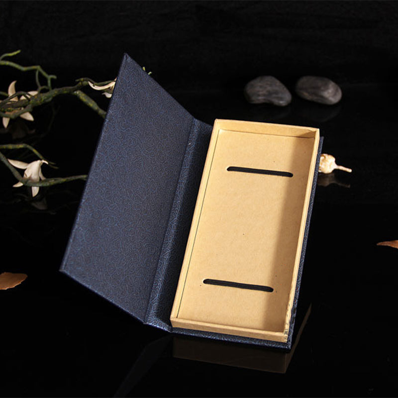 Buddha Stones The Tree of Life Ebony Wood Small Leaf Red Sandalwood Bookmarks With Gift Box - image 7