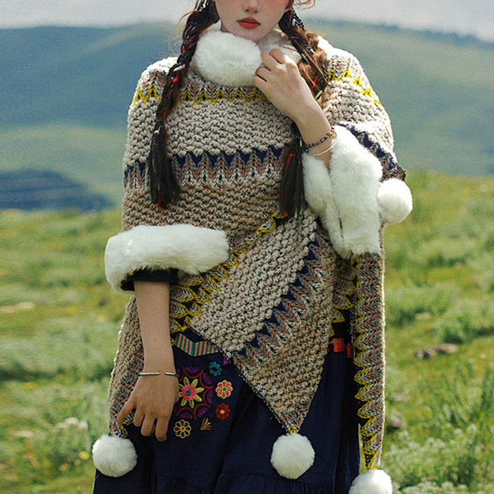 Buddha Stones Tibetan Multicolored Striped Shawl Winter Cozy Travel Scarf Wrap - image 57