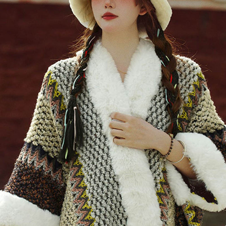 Buddha Stones Tibetan Multicolored Striped Shawl Winter Cozy Travel Scarf Wrap - image 3