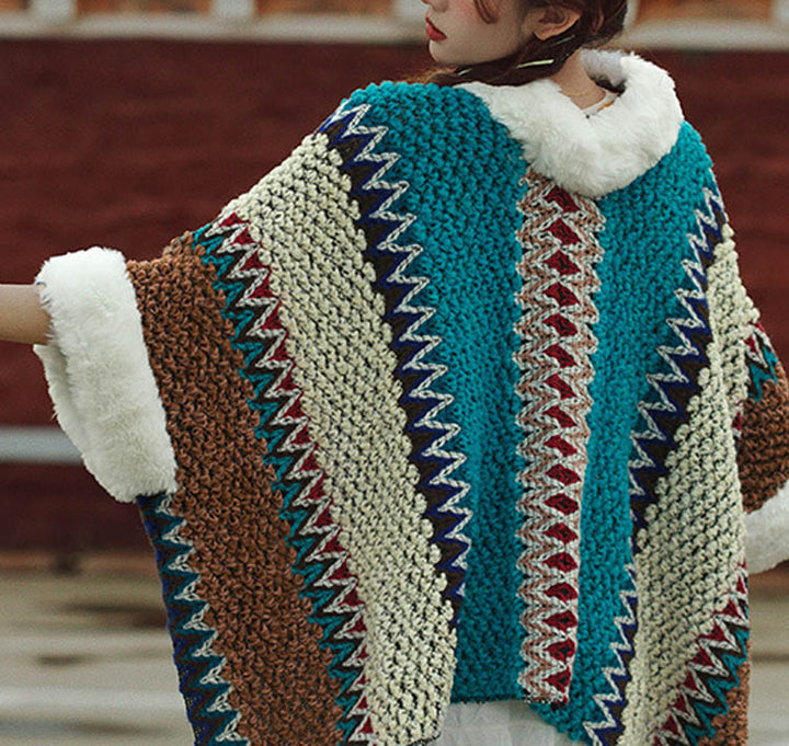 Buddha Stones Tibetan Multicolored Striped Shawl Winter Cozy Travel Scarf Wrap - image 48