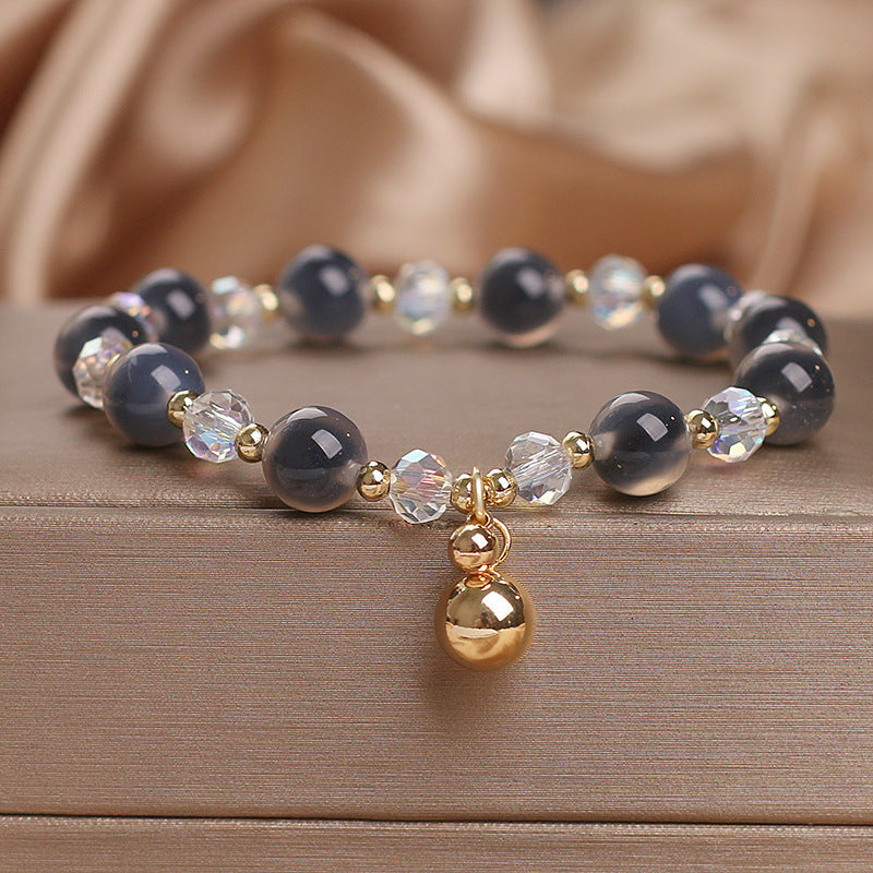 Buddha Stones Candy Agate Healing Harmony Bead Charm Bracelet - Gray Candy Agate(Wrist Circumference 14-17cm) - image 11