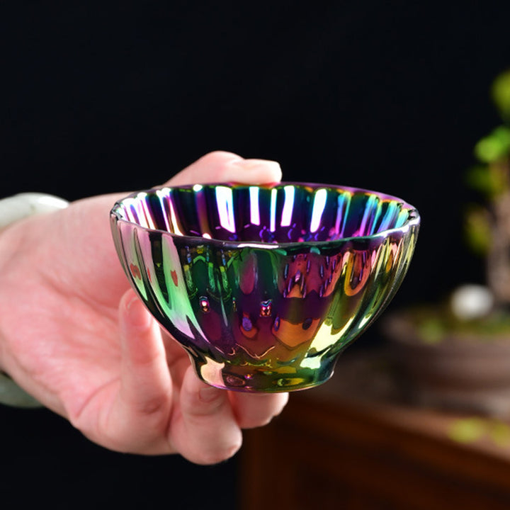 Buddha Stones Lotus Peacock Inlaid Multicolored Chinese Jianzhan Ceramic Teacup Kung Fu Tea Cup - image 11