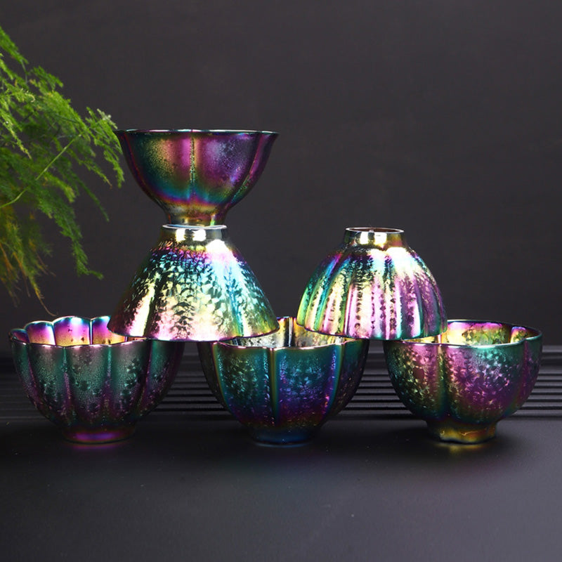 Buddha Stones Rainbow Color Jianzhan Ceramic Teacup Kung Fu Tea Cup Bowl - image 13