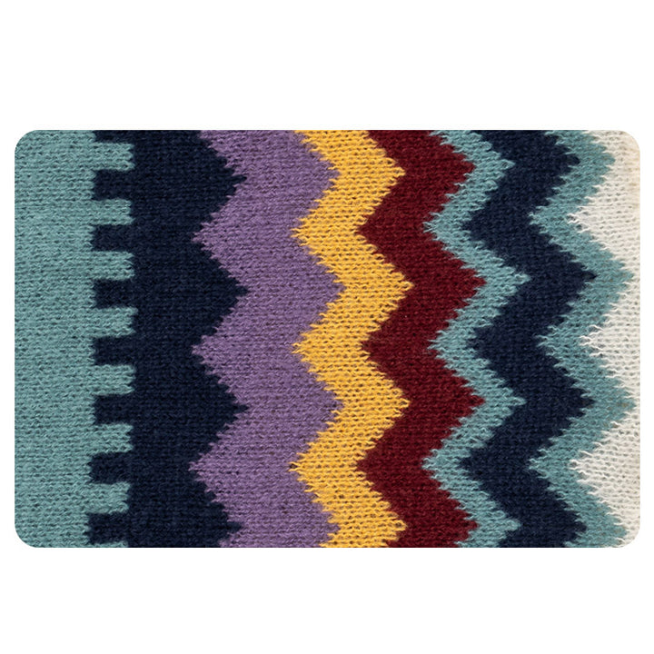 Buddha Stones Tibetan Shawl Colorful Striped Wavy Line Tassels Winter Cozy Travel Scarf Wrap - image 11