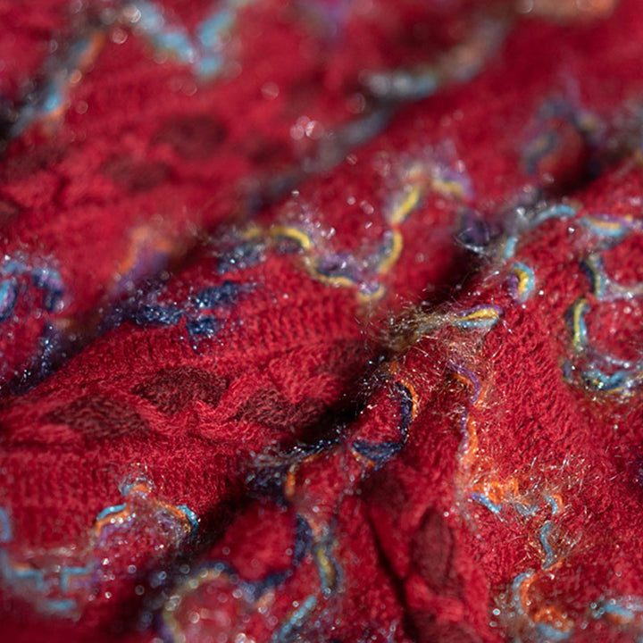 Buddha Stones Tibetan Colorful Striped Shawl Tassels Pullover Winter Cozy Travel Scarf Wrap - image 12